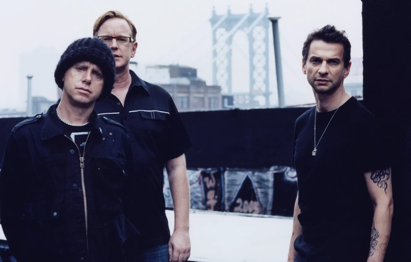 Фото обои музыка, Depeche Mode, Martin Gore, музыкальные легенды, Amdy Fletcher, Dave Gahan