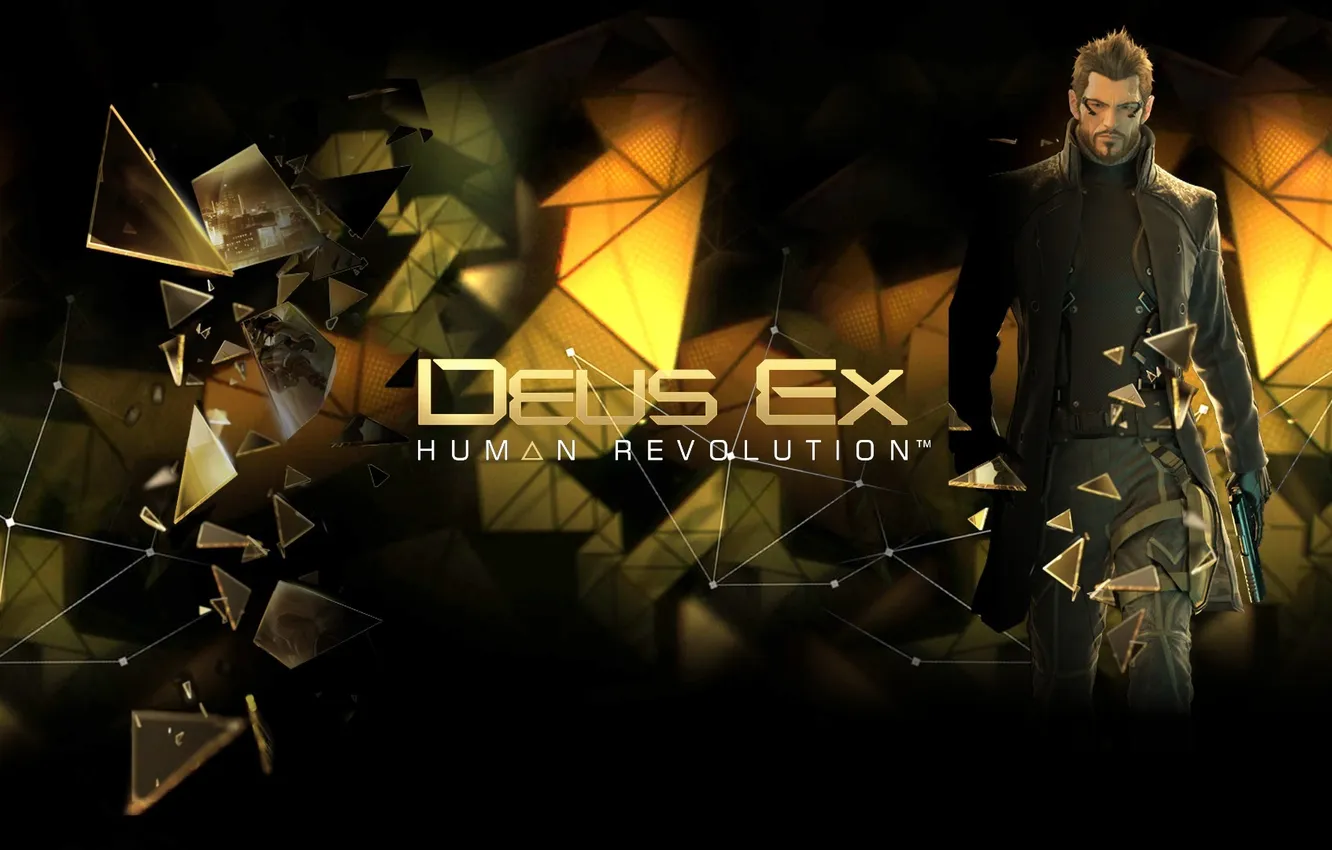 Фото обои human revolution, deus ex, adam jensen