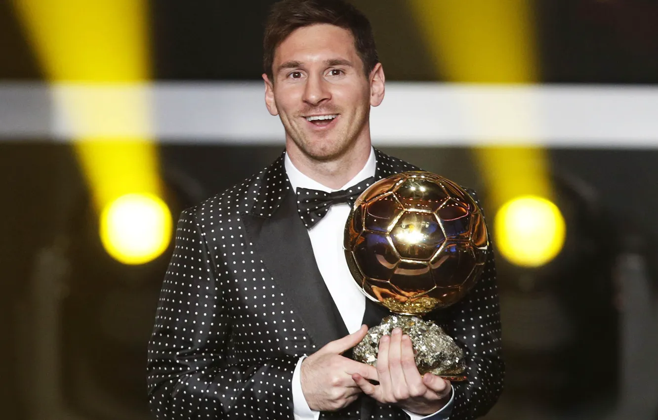 Фото обои Аргентина, Лионель Месси, Lionel Messi, Барселона, Золотой мяч