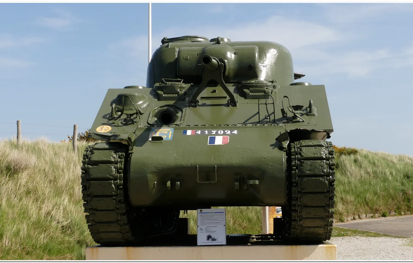 Фото обои ww2, sherman tank, normandie, d-day, ww2 tank