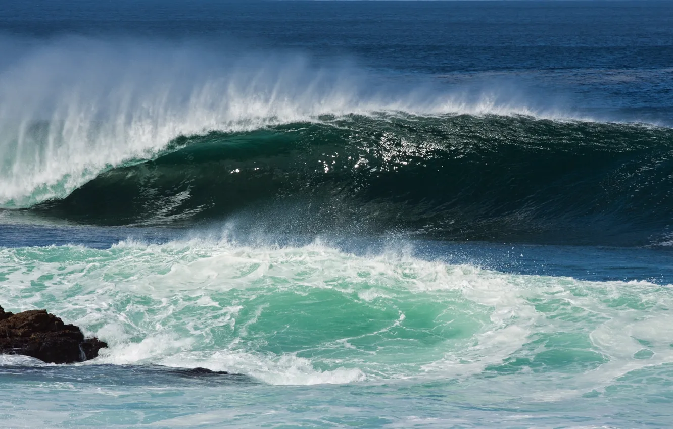Фото обои стихия, волна, Атлантический океан, Atlantic Ocean