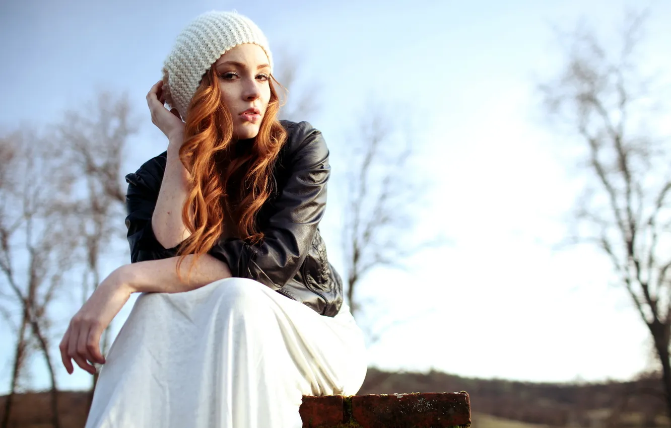 Фото обои девушка, фон, Danielle Perry