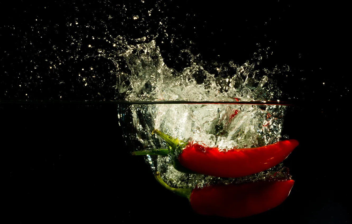 Фото обои Red, Hot, Peppers, Chilling