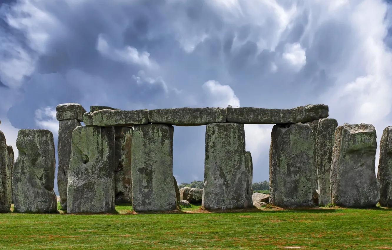 Фото обои камни, Англия, Стоунхендж, мегалит, Уилтшир