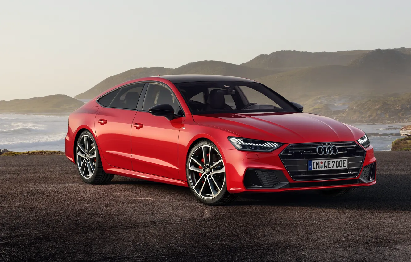 Фото обои Audi, Sportback, TFSI, S line, 2019, A7