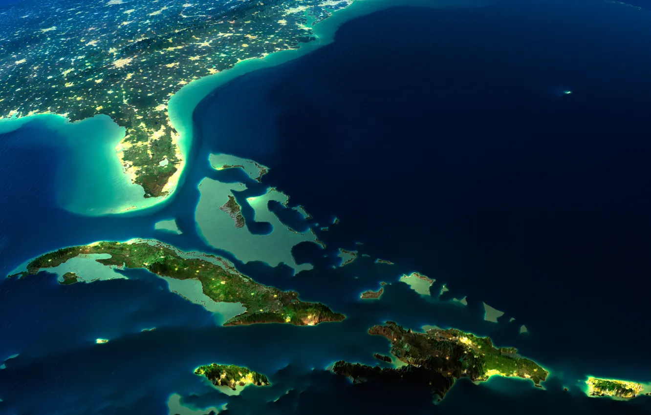 Фото обои фото, Флорида, Земля, NASA, Куба