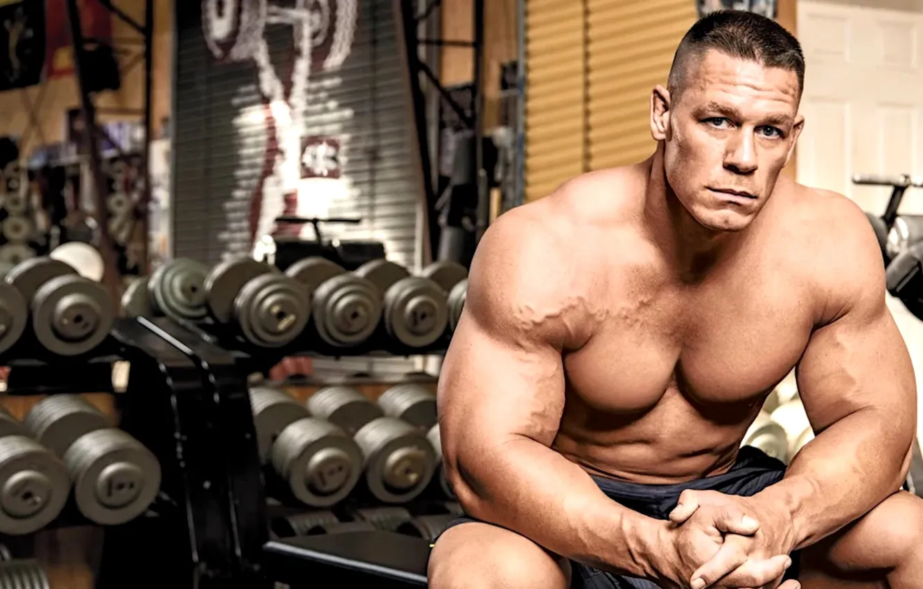 Фото обои поза, шорты, актер, торс, muscle, мышцы, рестлер, пресс