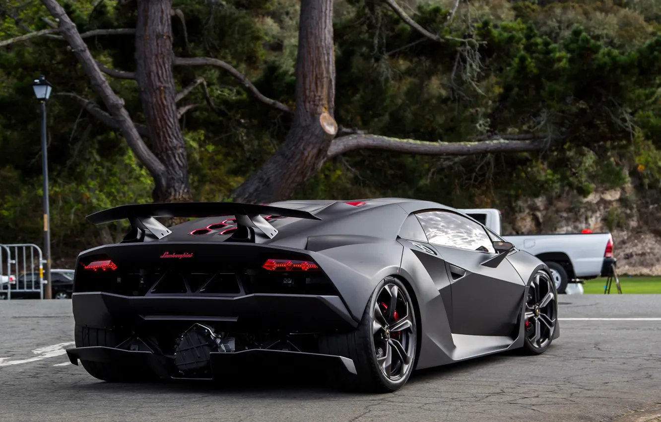 Фото обои Concept, Lamborghini, матовый, концепт, ламборгини, Elemento, Sesto, mat