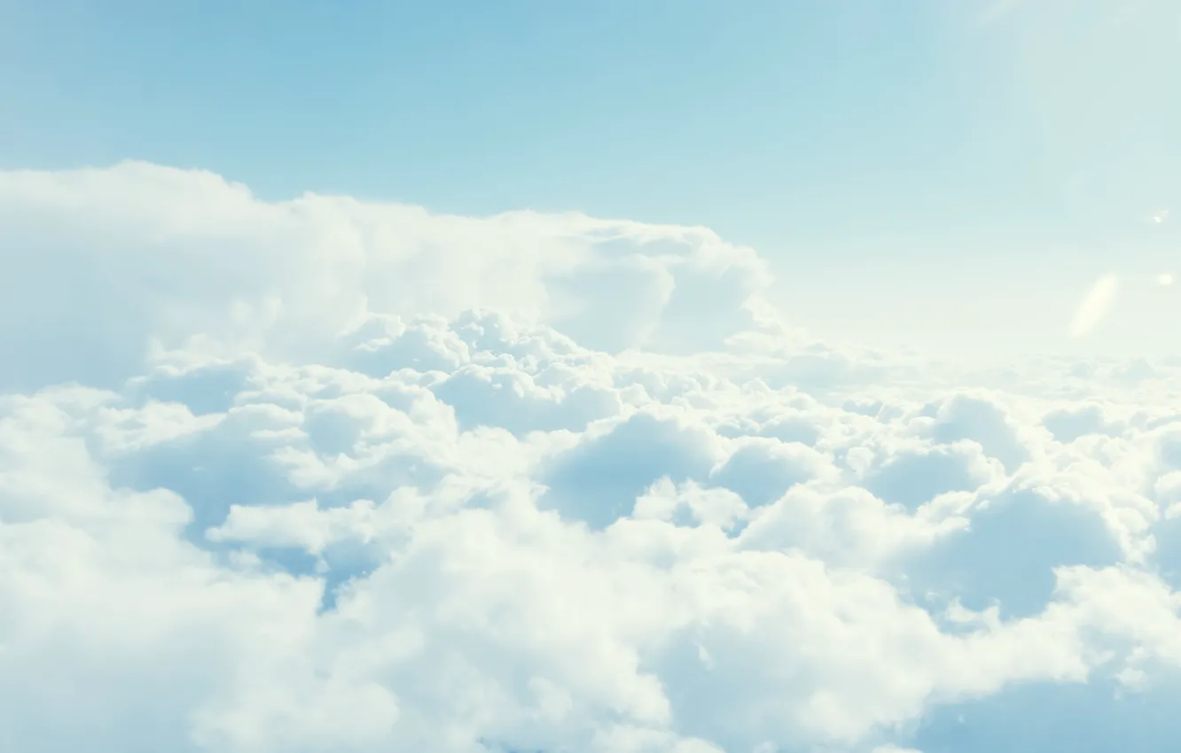 Фото обои небо, солнце, облака