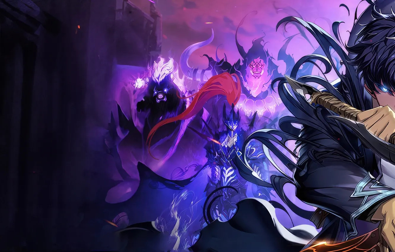 Фото обои anime, ken, espada, forte, sombra, jogo, homem, lâmina