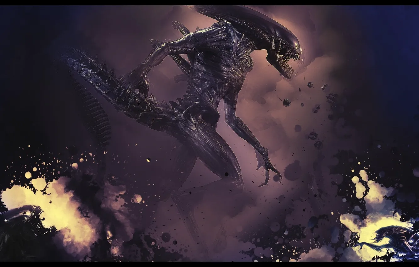 Фото обои фантастика, монстр, Чужой, Alien