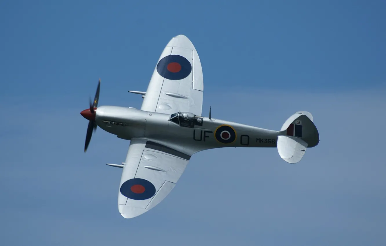 Фото обои airplane, ww2, air show, british aircraft, supermarine spifire
