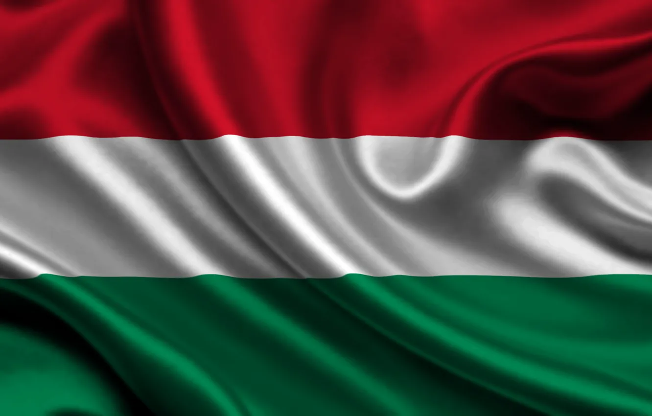 Фото обои Флаг, Текстура, Flag, Венгрия, Hungary
