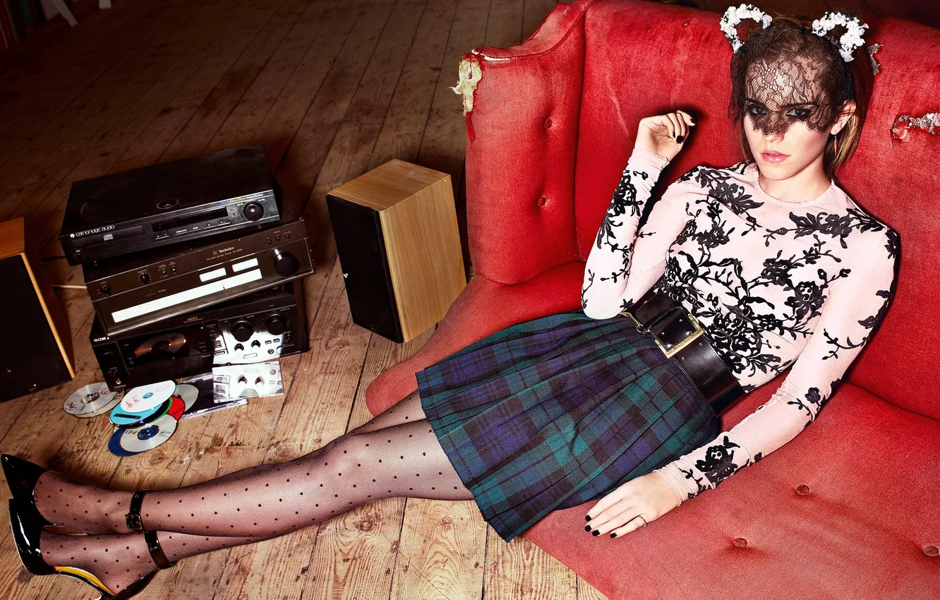 Фото обои взгляд, звезда, красота, актриса, emma watson