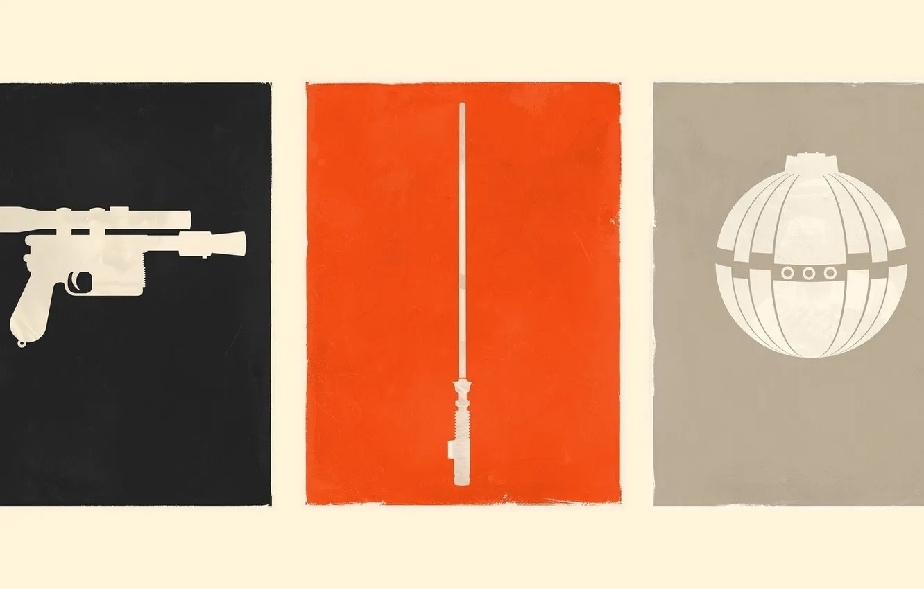 Фото обои фон, Star Wars, световой меч, гранат, lightsaber, grenade, DL-44