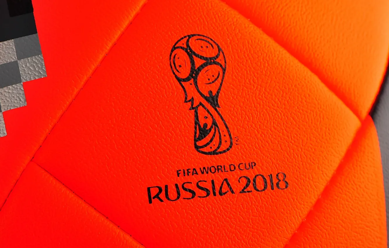 Фото обои Красный, Мяч, Спорт, Оранжевый, Футбол, Россия, Adidas, ФИФА