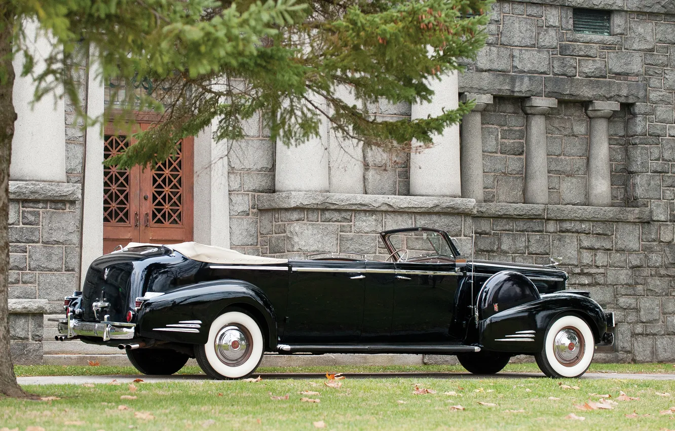 Фото обои Cadillac, Лимузин, 1938, ретро автомобили, Limousine, retro cars, Cadillac V16 Series 90 Presidential Convertible, Cadillac …