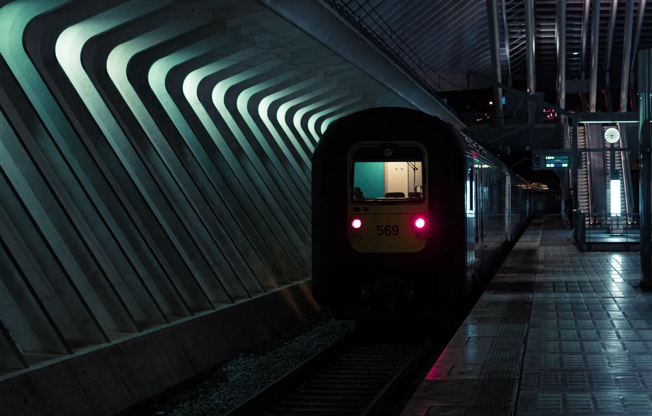 Фото обои метро, поезд, подземка