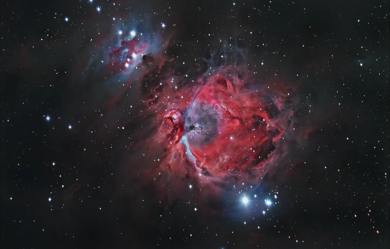 Фото обои звезды, звёздное скопление, туманность Ориона