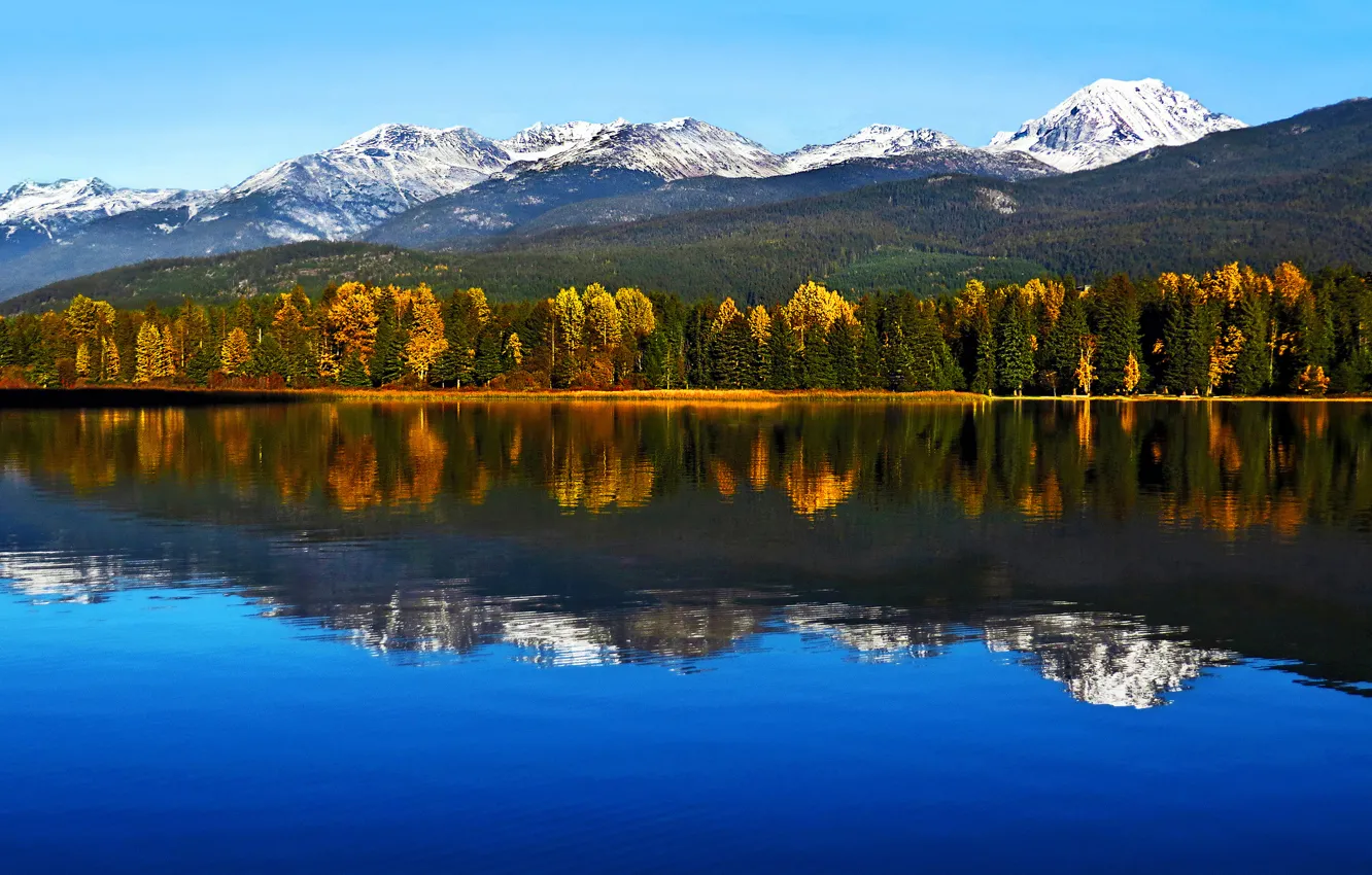 Фото обои autumn, mountains, lake