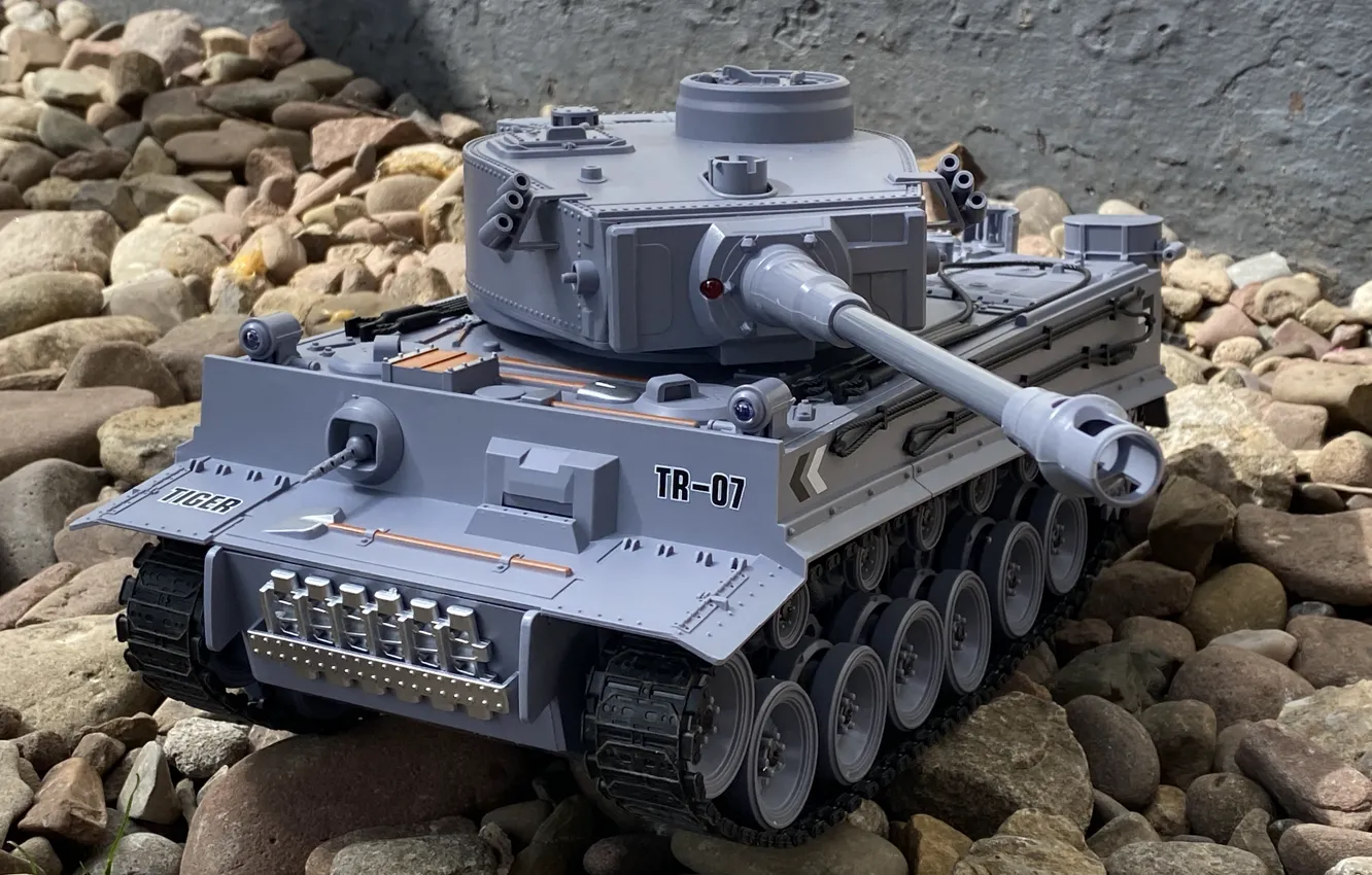 Фото обои German, Tiger, Tank, Stone, Photography by Tom, Modelling