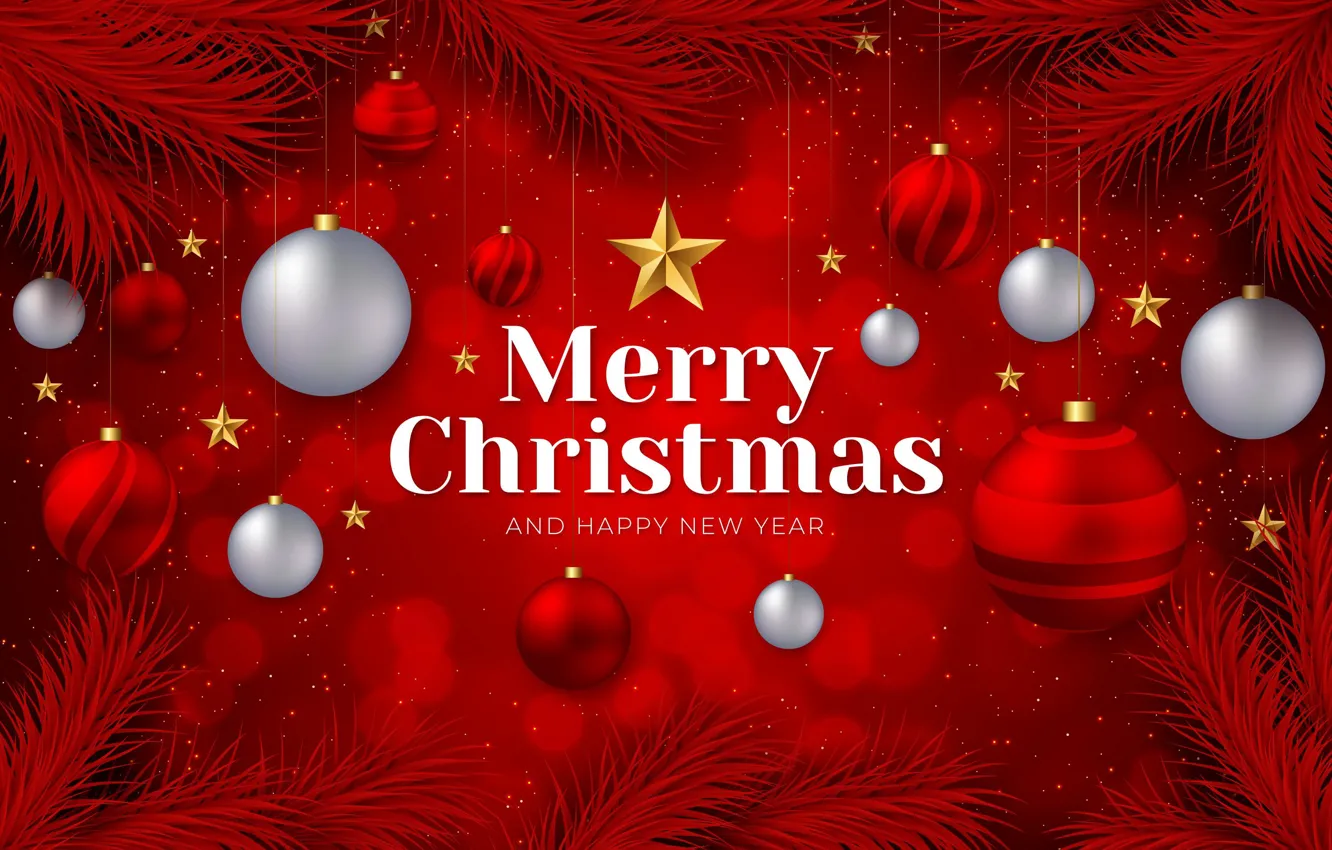 Фото обои украшения, фон, Рождество, Новый год, christmas, new year, happy, balls