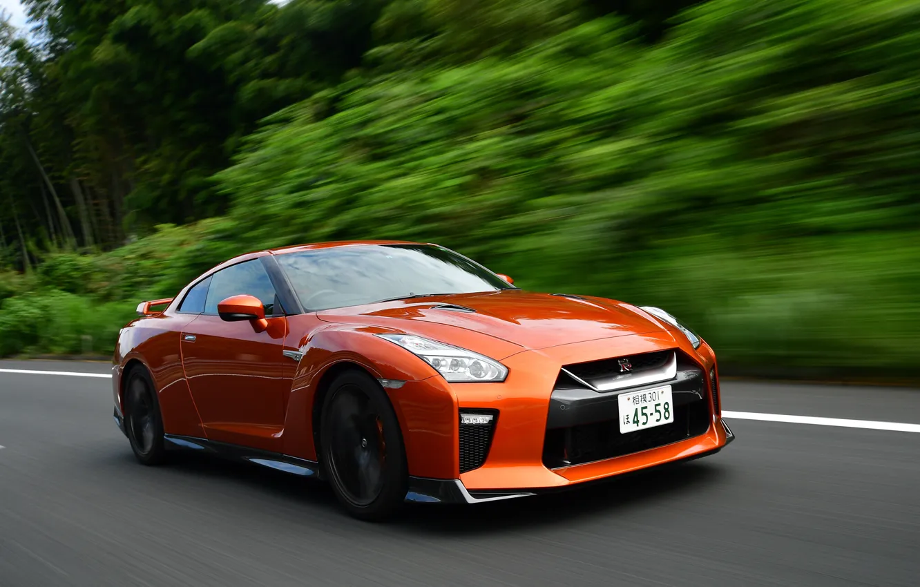 Фото обои Nissan, GT-R, R35, drive, Nissan GT-R