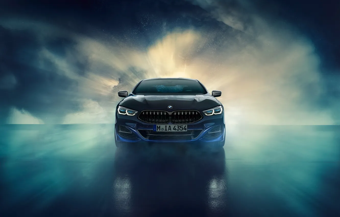Фото обои BMW, вид спереди, Coupe, Night Sky, Individual, 8-Series, 2019, M850i