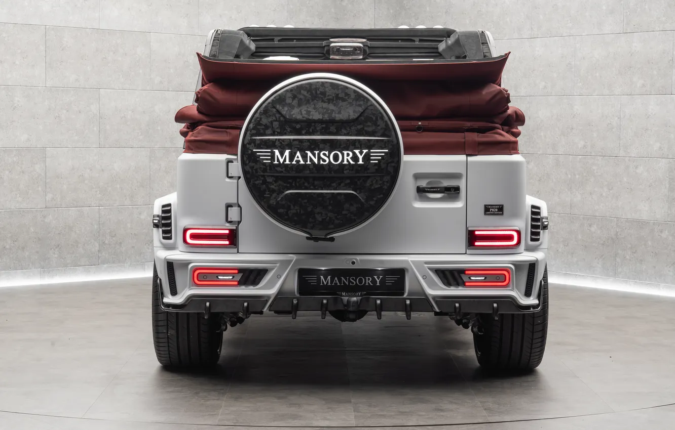 Фото обои Мерседес, внедорожник, Mercedes, кабриолет, вид сзади, AMG, Mansory, SUV