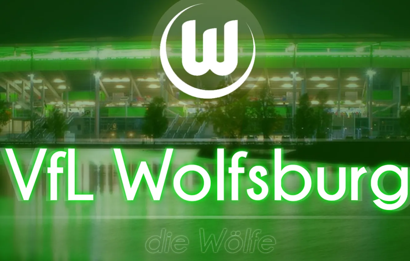 Фото обои wallpaper, sport, logo, stadium, football, Volkswagen Arena, VfL Wolfsburg