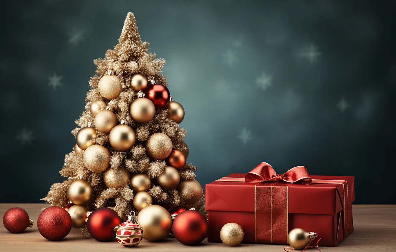 Фото обои елка, Рождество, подарки, Новый год, Christmas, tree, decoration, gift boxes