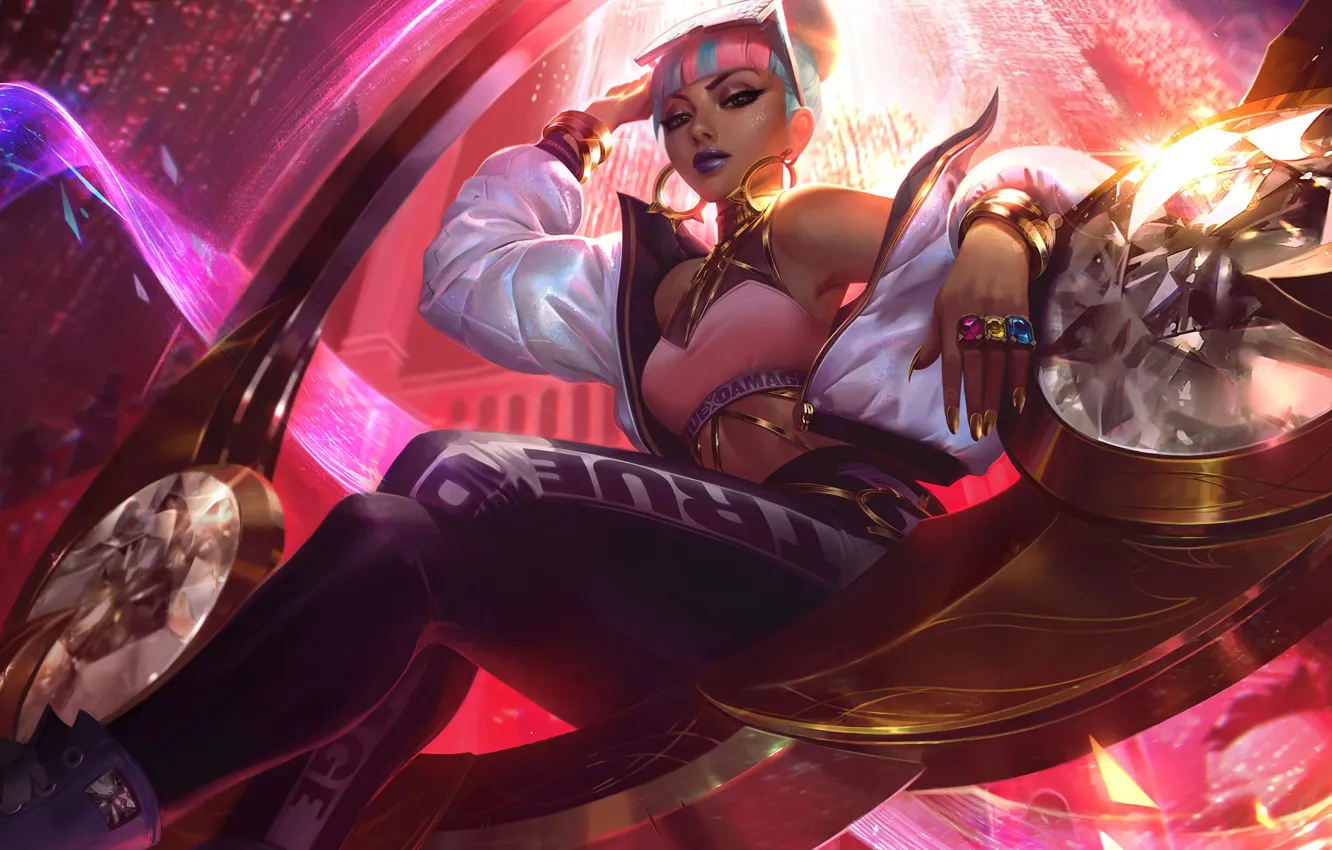 Фото обои взгляд, украшения, игра, серьги, game, character, персонаж, League of Legends
