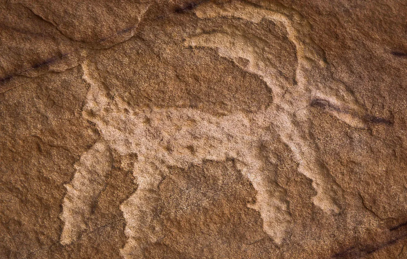Фото обои камень, древность, Nevada, петроглифы