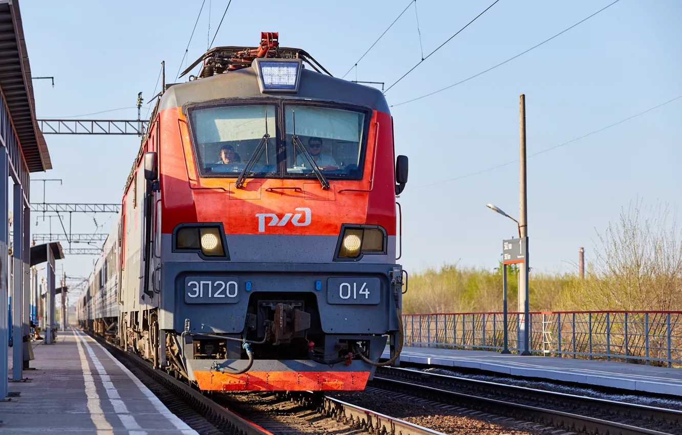 Фото обои Локомотив, Поезд, железная дорога