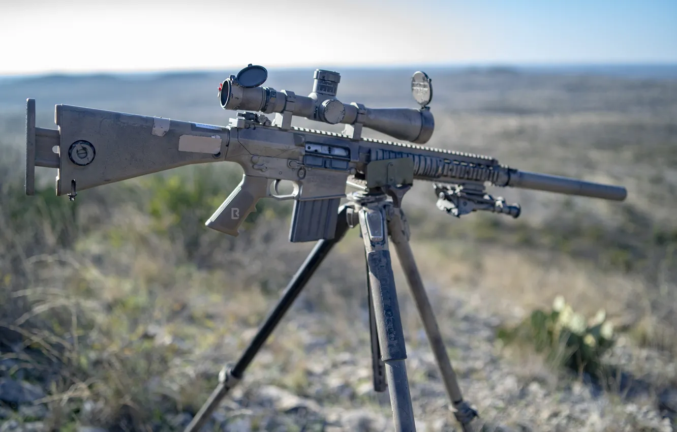 Фото обои оптика, Штурмовая винтовка, M110G