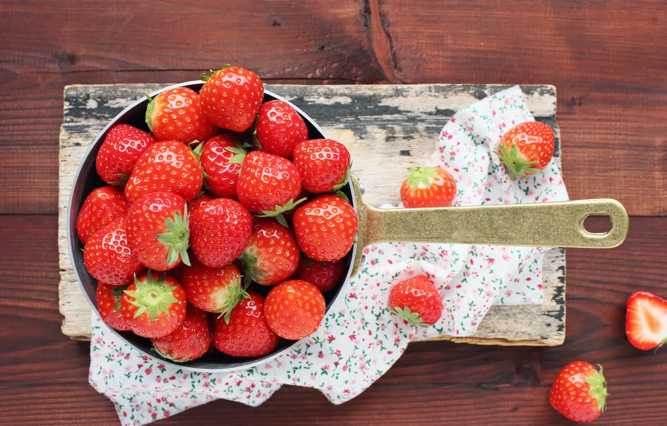 Фото обои ягоды, клубника, strawberry, fresh berries