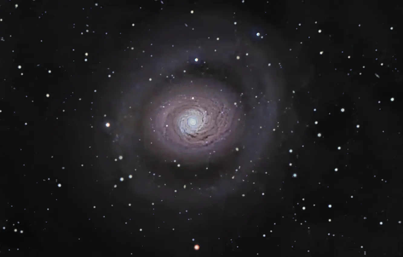 Фото обои галактика, спиральная, в созвездии, Гончих Псов, M 94