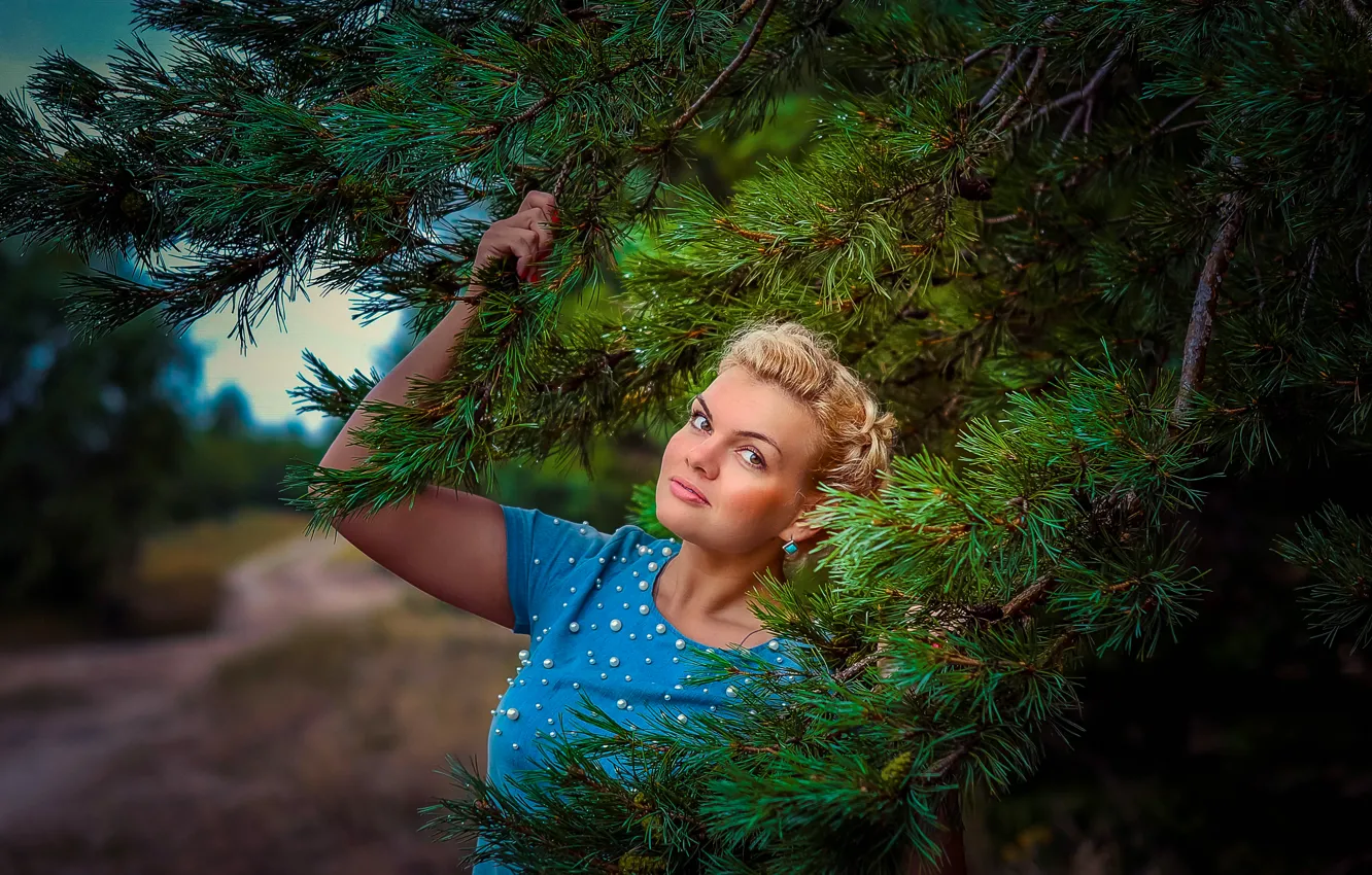 Фото обои лето, природа, девушки, настроения