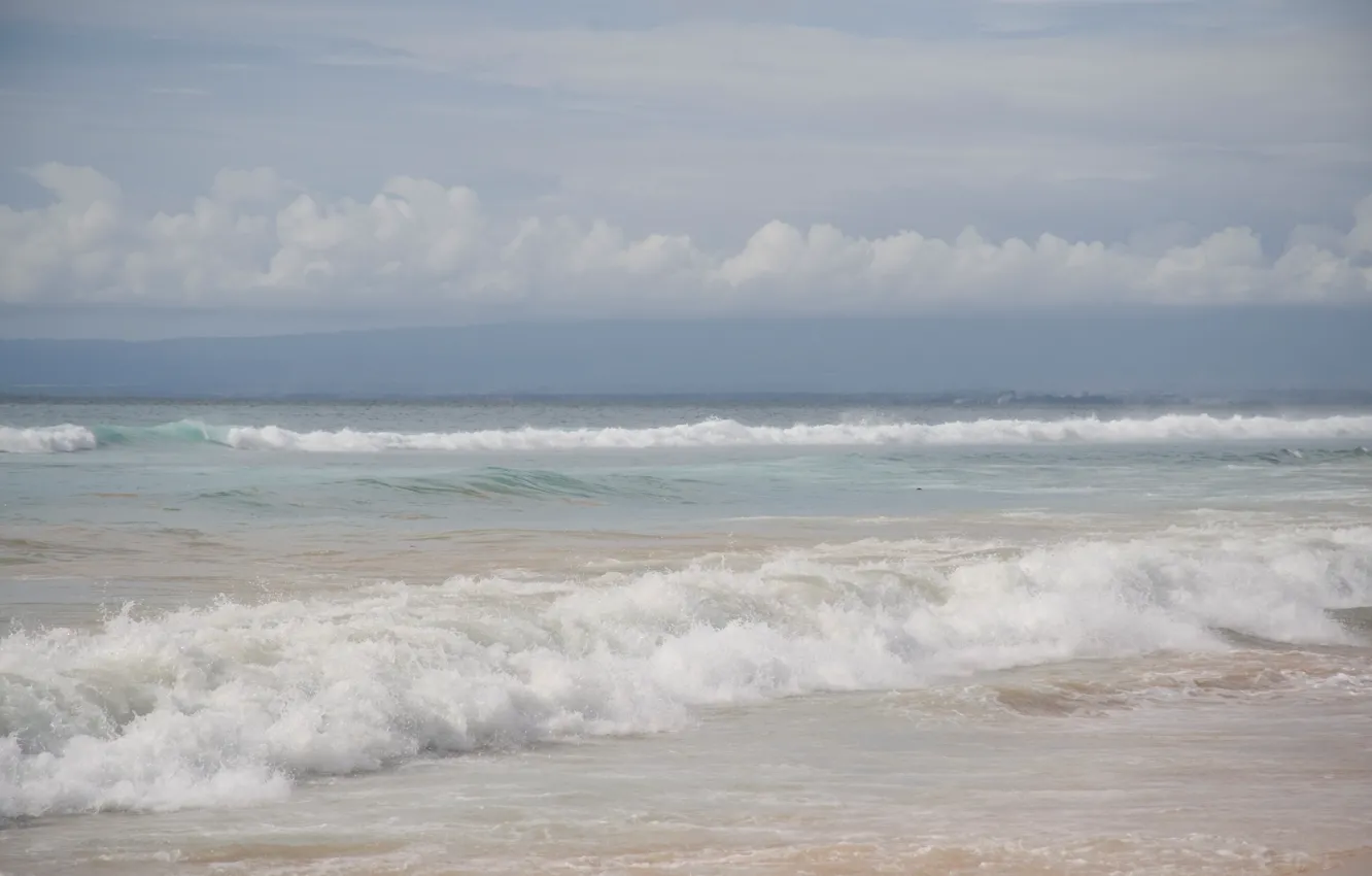 Фото обои песок, море, волны, пляж, лето, берег, summer, beach