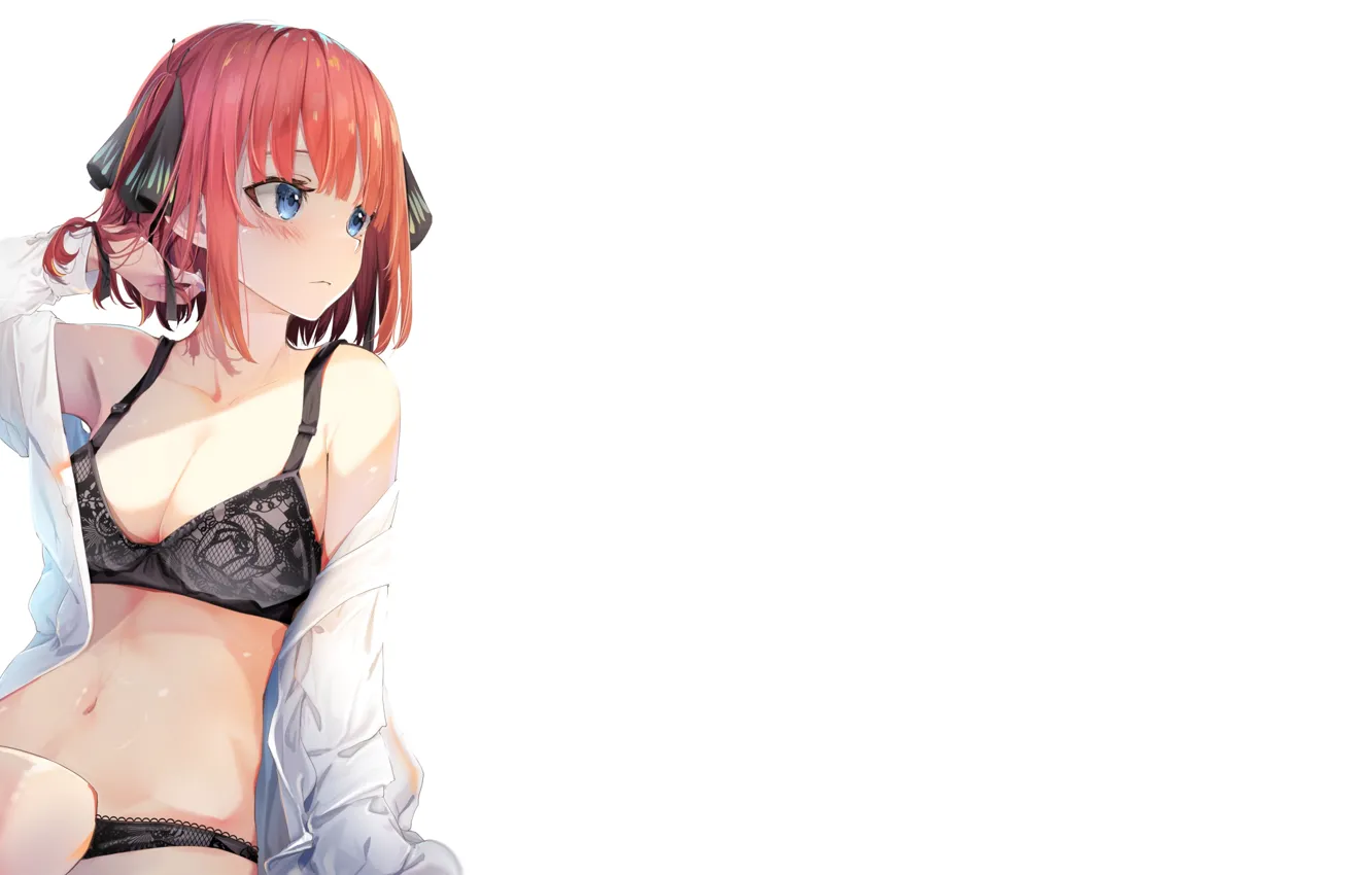 Фото обои kawaii, girl, hot, sexy, pantsu, bra, panties, red hair