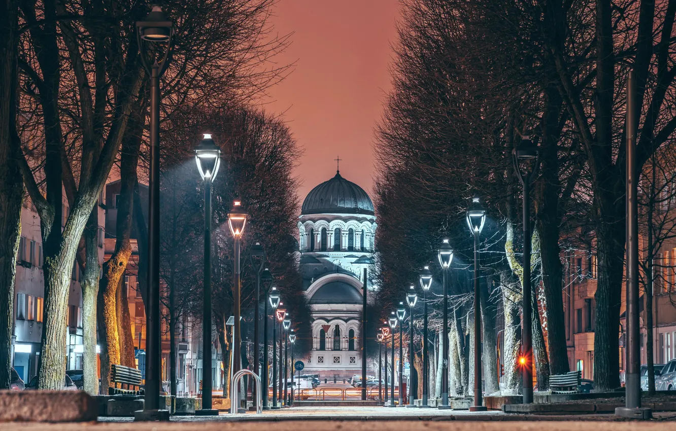 Фото обои Lietuva, Kaunas, Laisvės alėja