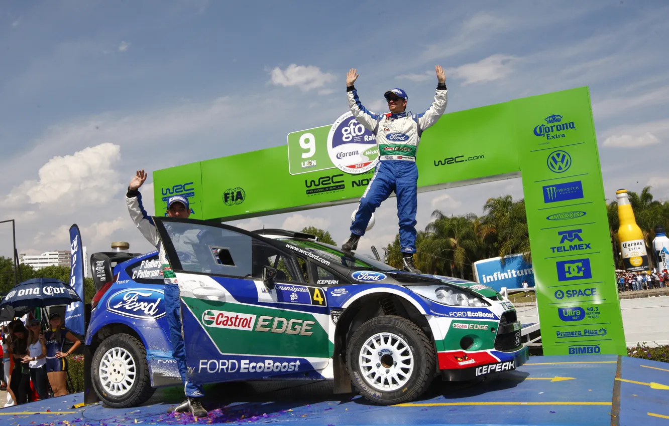 Фото обои 2012, ford, Mexico, rally, wrc, fiesta, Petter Solberg