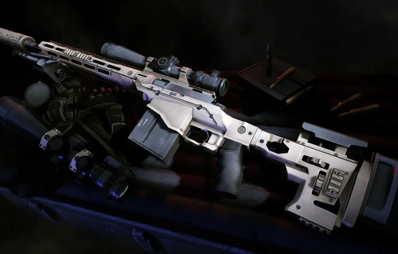 Фото обои оружие, guns, прицел, глушитель, снайперская винтовка, Sniper Ghost Warrior 2, Remington MSR