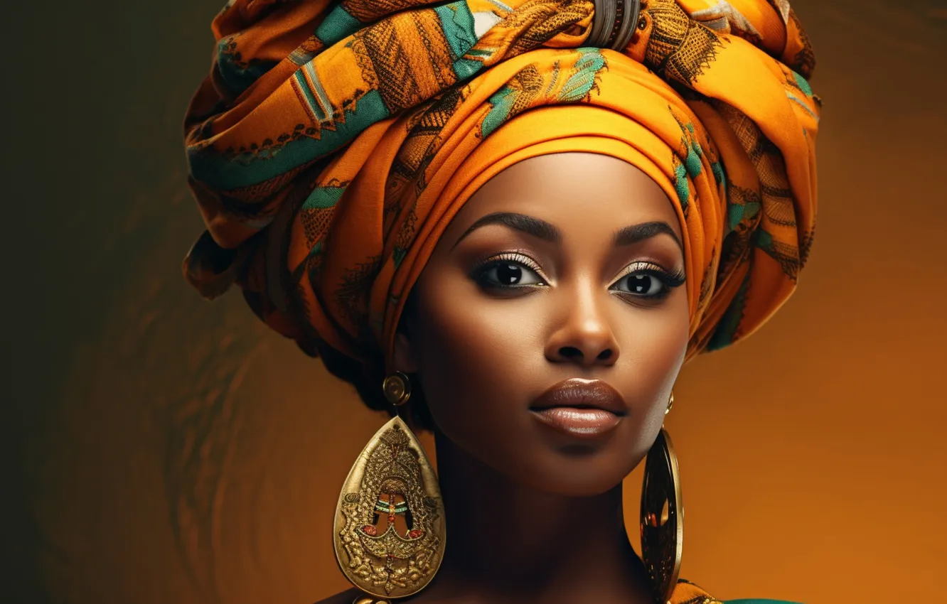 Фото обои взгляд, девушка, лицо, поза, портрет, серьги, макияж, образ