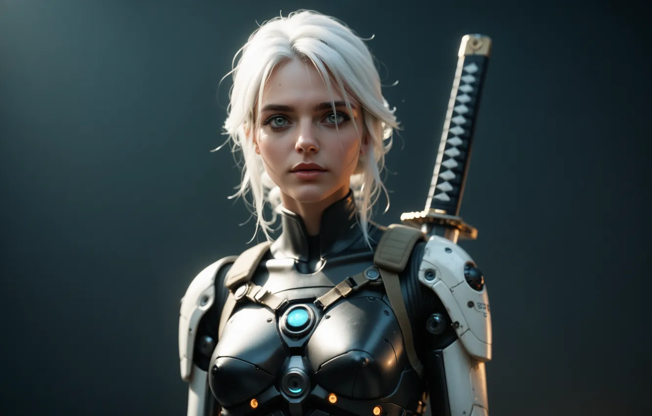 Фото обои wallpaper, picture, Cyberpunk, Ciri, Other games, Witcher3