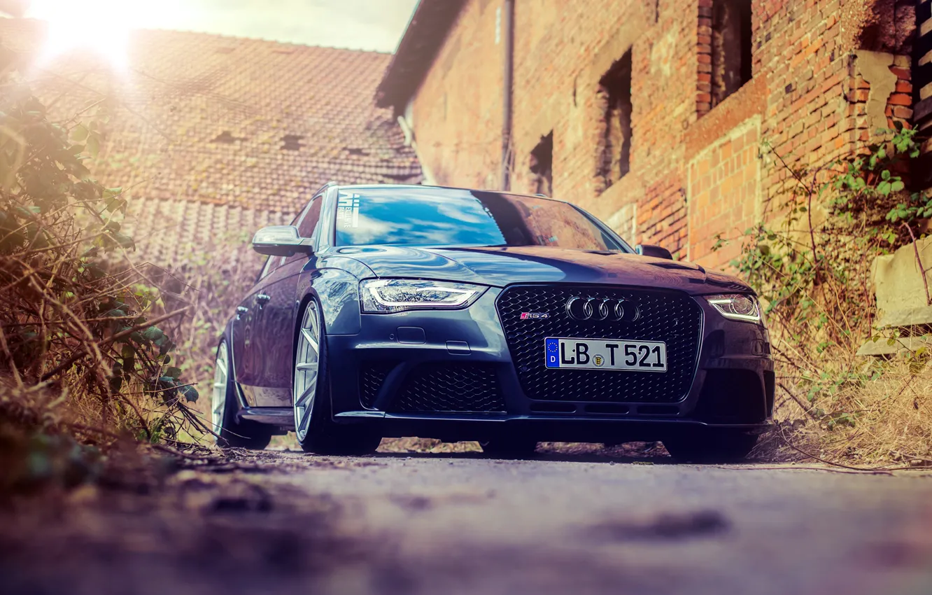 Фото обои Audi, ауди, front, RS4, vossen wheels