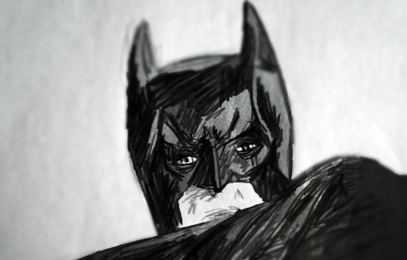Фото обои рисунок, Batman, супергерой, Arkham