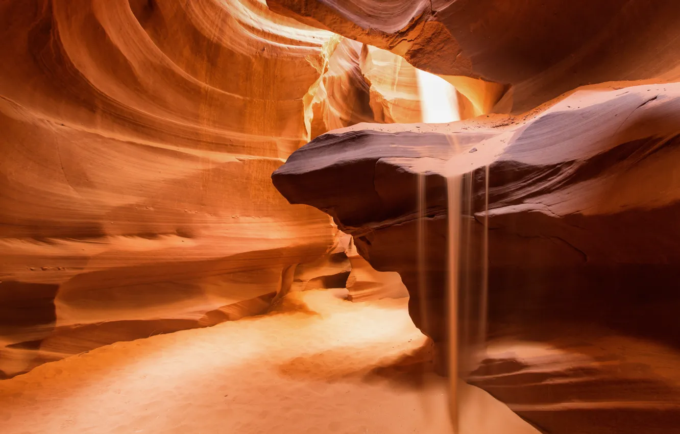 Фото обои песок, природа, скалы, каньон, Аризона, сша