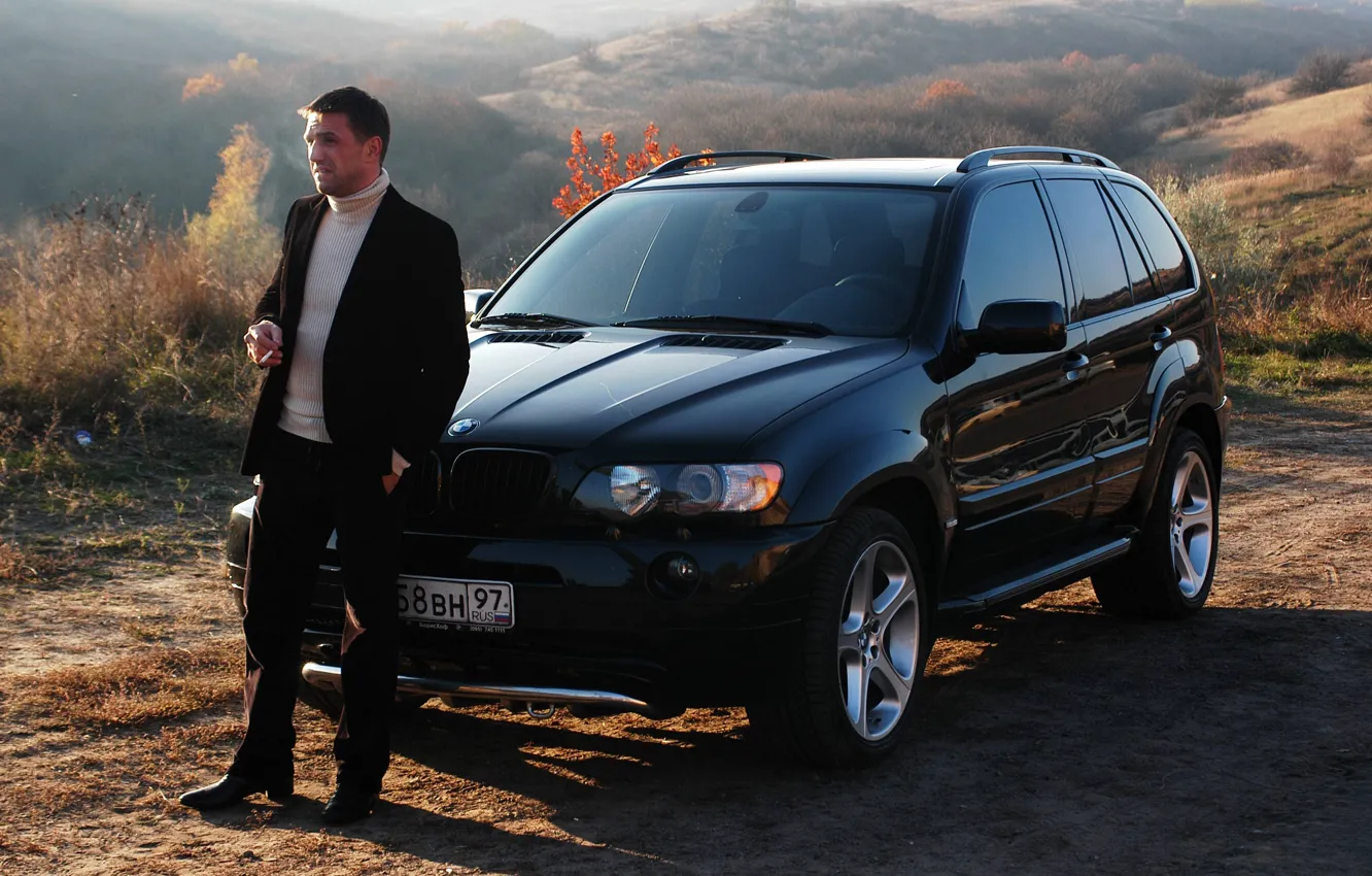 Фото обои BMW X5, кроссовер, бумер 2, E53, Владимир Вдовиченков