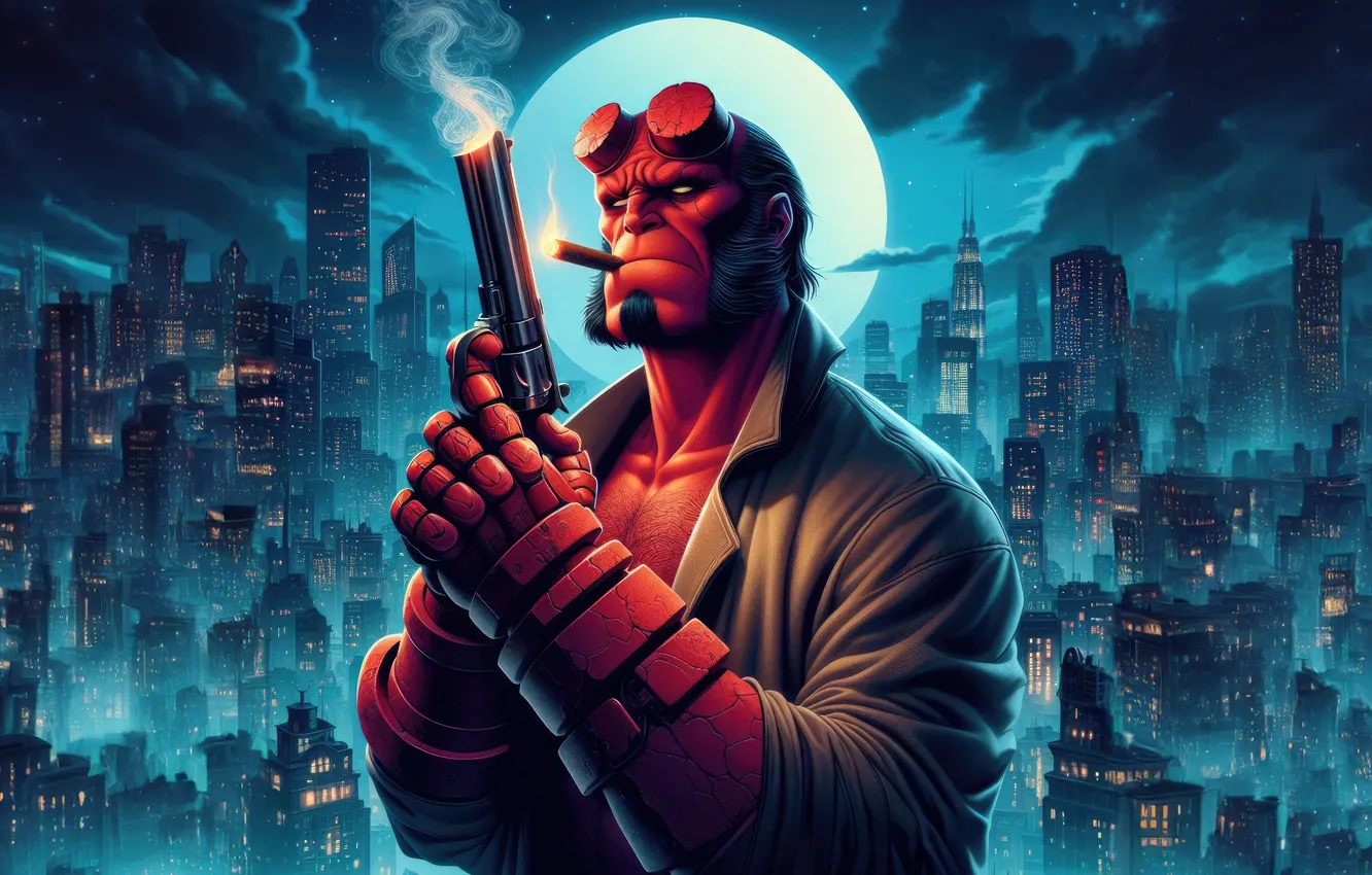 Фото обои movie, hero, hellboy